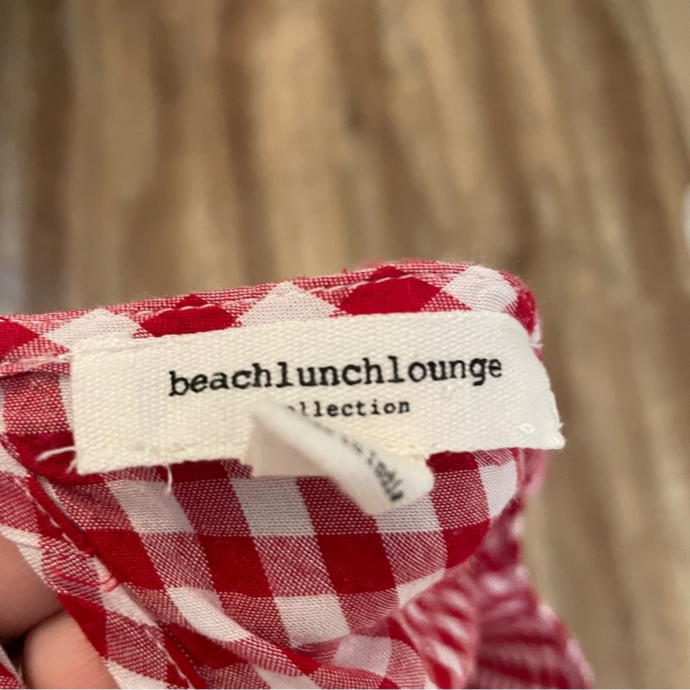 beachlunchlounge Check Ruffled Bell Sleeve Top - Picture 6 of 7